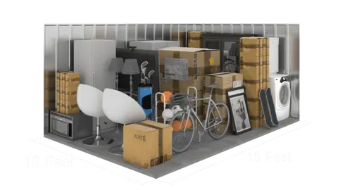 10x10 to 10x15 storage unit at Savy Space Self Storage